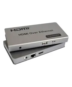 Комплект HDMI-USB Активний приймач/передавач HDMI-USB +IR по RJ45 до 120 м