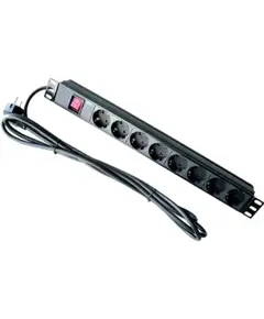 Hypernet SPP8 Фильтр 8 розеток + кабель 1,8м 19'' с выключателем