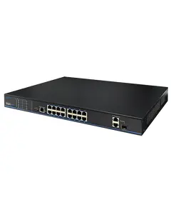 UTP3218TS-PSB 16 портов 10/100 Мбит/с PoE+ 2 порта Gigabit RJ-45 (1 порт комбинированный SFP)