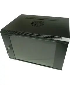 Hypernet WMNC-9U-FLAT-AC-BLACK Шафа коммутаційна настінна 9U 600x450