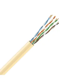 Кабель UTP Cat. 5e U/UTP LSZH медь безгалогенный LSZH 4х2х24 AWG (70328) бухта 305м. Жёлтый ЗЗЦМ