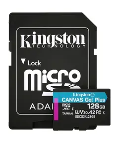 Kingston microSDXC 128 Гб U3 V30 A2 (SDCG3/128GBSP) Карта памяти