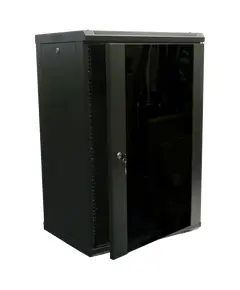 Hypernet WMNC-18U-FLAT- BLACK Шкаф коммутационный настенный 18U 600x450 разборный