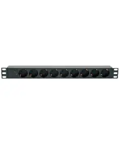 Kingda блок 19" на 9 роз. нім. станд., 10А, з індикат., без шнура, чорний, 1U