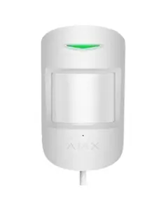 Проводной извещатель движения и разбития стекла Ajax Superior CombiProtect white Fibra