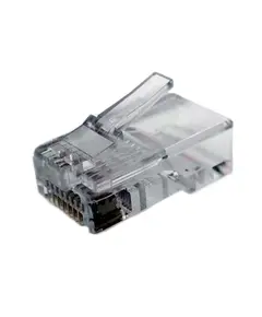 RJ45 UTP Коннектор проходного типа кат.5E (пачка 100 шт)