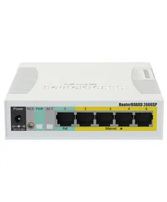 MikroTik RB260GSP (CSS106-1G-4P-1S) PoE Комутатор 5 портів керований
