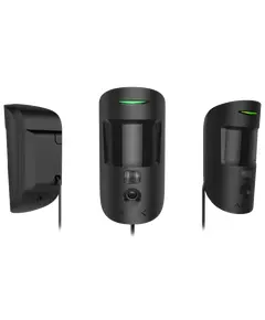 Проводной извещатель движения с камерой Ajax Superior MotionCam black Fibra