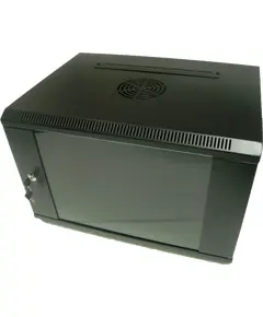 Hypernet WMNC-15U-FLAT-AC-BLACK Шкаф коммутационный настенный 15U 600x450 разборный